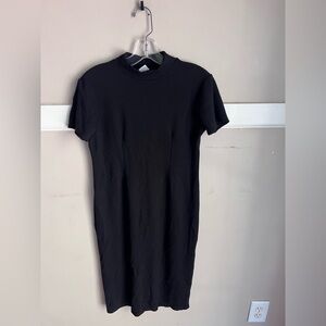CW Black Mock Neck Tee Dress